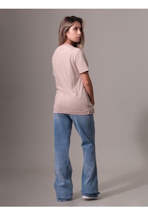 Camiseta Rosada Regular Con Logo Mixed Calvin Klein