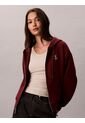 Buzo Rojo Con Capota Y Cierre De Cremallera Calvin Klein de Calvin Klein