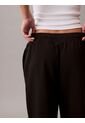 Jogger Negro De Felpa Con Monograma Estampado Calvin Klein de Calvin Klein