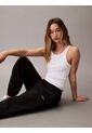 Jogger Negro De Felpa Con Monograma Estampado Calvin Klein de Calvin Klein