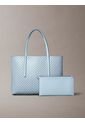 Bolso Azul Tote Pequeño Con Logo Calvin Klein de Calvin Klein