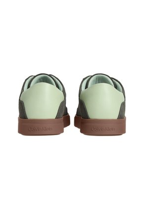 Tenis Verde De Ante De Perfil Bajo Calvin Klein