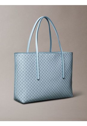 Bolso Azul Tote Pequeño Con Logo Calvin Klein