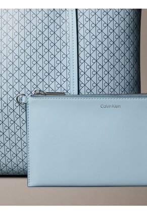 Bolso Azul Tote Pequeño Con Logo Calvin Klein