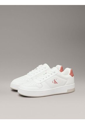 Tenis Blanco Basket De Cuero Calvin Klein