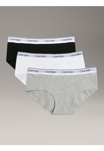 Pack Multicolor De 3 Panty Hipster Para Niña Calvin Klein