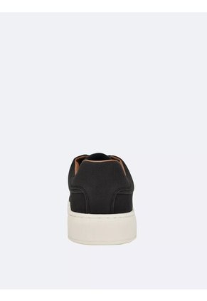 Tenis Negro De Corte Bajo Con Suela De Plataforma Calvin Klein