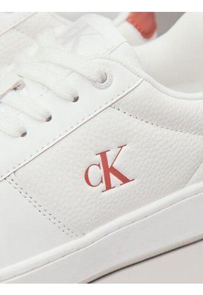 Tenis Blanco Basket De Cuero Calvin Klein