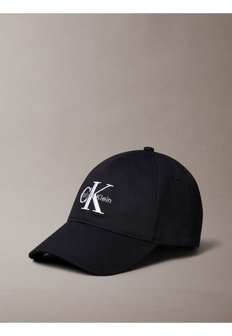 Gorra Negra De Algodón Con Monograma Bordado Calvin Klein Calvin Klein
