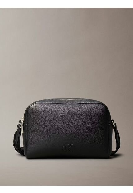 Bolso Negro Cruzado Ultralight Con Doble Cremallera Calvin Klein
