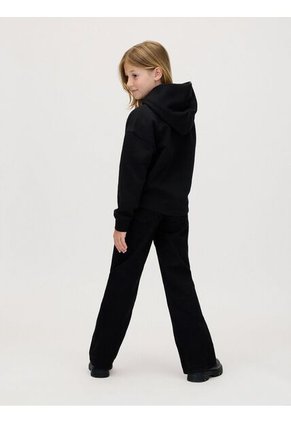 Buzo Negro De Felpa Con Monograma Festivo Calvin Klein