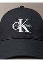 Gorra Negra De Algodón Con Monograma Bordado Calvin Klein de Calvin Klein