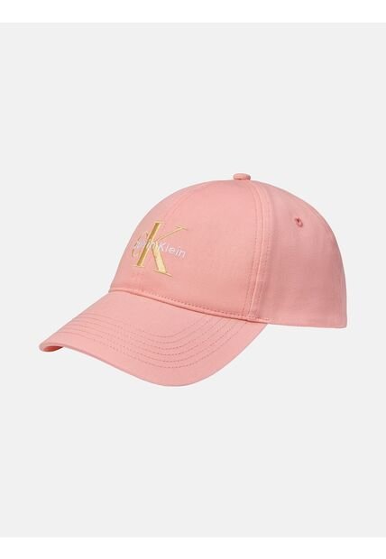 Gorra Beige De Algodón Con Monograma Bordado Calvin Klein