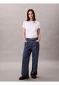 Camiseta Blanca Interlock Con Emblema CK Calvin Klein de Calvin Klein