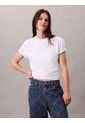 Camiseta Blanca Interlock Con Emblema CK Calvin Klein de Calvin Klein