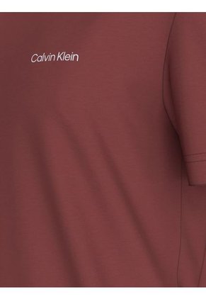 Camiseta Roja Con Micro Logo Calvin Klein