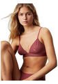 Bralette Vino Tinto Elegante De Encaje Sin Forro Calvin Klein de Calvin Klein