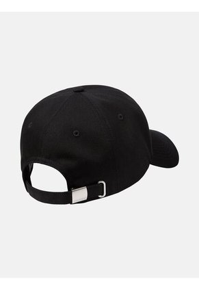 Gorra Negra De Algodón Con Parche Calvin Klein