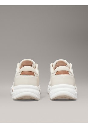 Tenis Beige De Cuero Sintético Calvin Klein
