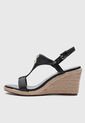 Sandalia Tacón Corrido Calvin Klein Blanta Negro de Calvin Klein