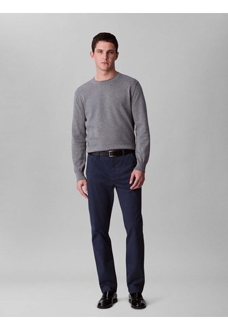 Pantalón Negro Chino Slim De Algodón Signature Calvin Klein Calvin Klein