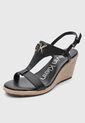 Sandalia Tacón Corrido Calvin Klein Blanta Negro de Calvin Klein