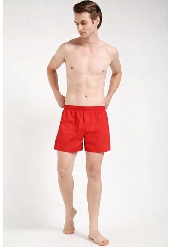 Pantaloneta Roja De Pijama De Popelín De Algodón Calvin Klein Calvin Klein