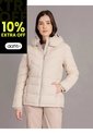 Chaqueta Beige Puffer Con Capota Calvin Klein de Calvin Klein