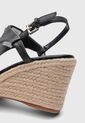Sandalia Tacón Corrido Calvin Klein Blanta Negro de Calvin Klein