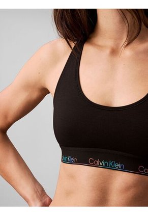 Corpiño Negro - Icon Cotton Modal Pride Calvin Klein