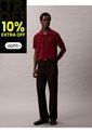 Polo Rojo Clásico De Piqué De Algodón Calvin Klein de Calvin Klein