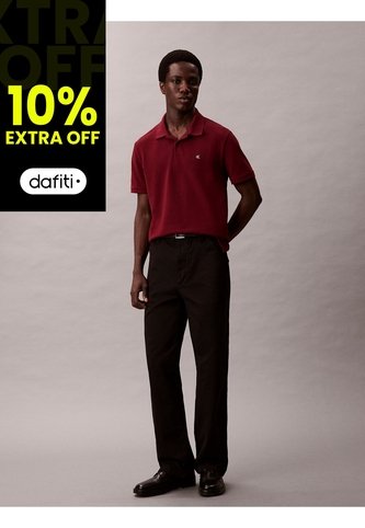 Polo Rojo Clásico De Piqué De Algodón Calvin Klein Calvin Klein