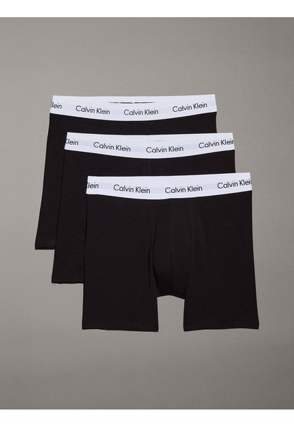 Pack Negro De 3 Boxers Brief - Cotton Stretch Calvin Klein