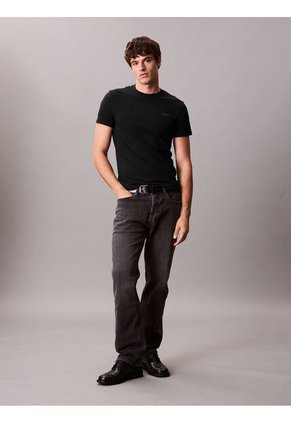 Camiseta Negra Slim De Manga Corta Calvin Klein