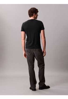 Camiseta Negra Slim De Manga Corta Calvin Klein