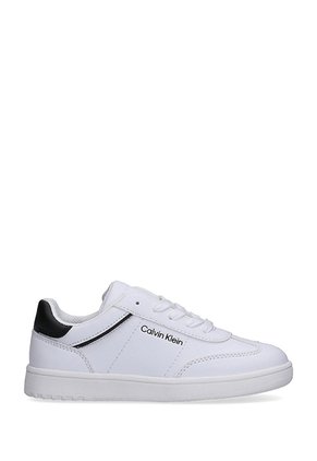 Tenis Blanco Para Niño De Corte Bajo Con Cordones Calvin Klein