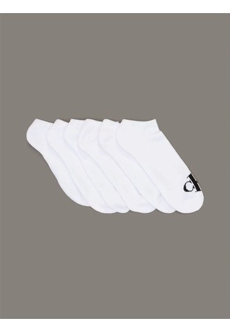 Pack Blanco De 6 Medias Monogramed Cushion Crew Calvin Klein Calvin Klein