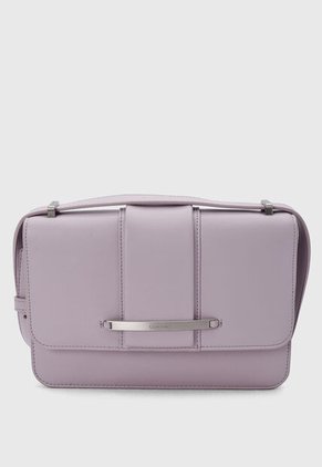 Bolso Manos Libres Calvin Klein Bar Hardware Lila