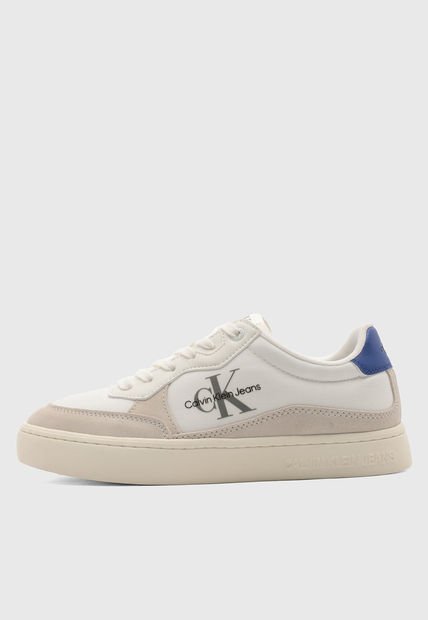 Tenis Blanco-Beige-Azul Royal Calvin Klein