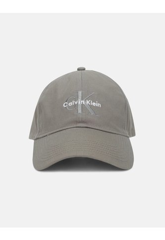Gorra Gris De Béisbol Con Logo Monograma Bordado Calvin Klein Calvin Klein