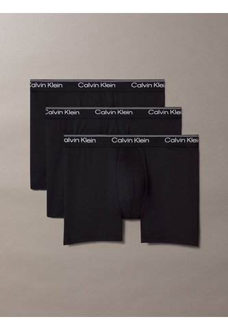 Pack Negro De 3 Bóxeres Sueltos Largos - Microfibre Stretch Calvin Klein Calvin Klein