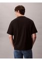 Camiseta Negra Con Gráfico De Logo En Bloque Calvin Klein de Calvin Klein