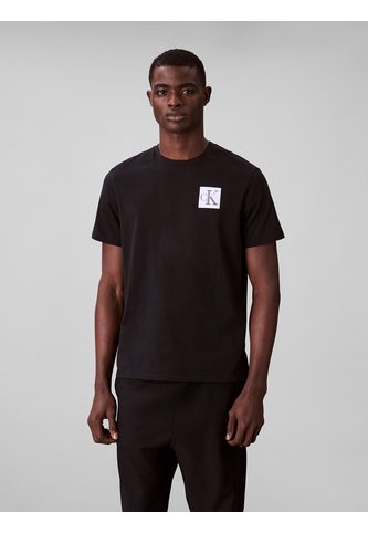 Camiseta Negra De Manga Corta Con Logo Calvin Klein Calvin Klein
