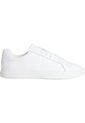 Tenis Blanco De Perfil Bajo Con Monograma En Relieve Calvin Klein de Calvin Klein