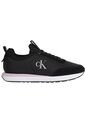 Tenis Negro Retro Runner De Nailon Tipo Sock Calvin Klein de Calvin Klein