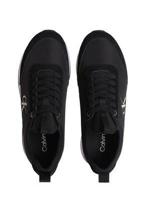 Tenis Negro Retro Runner De Nailon Tipo Sock Calvin Klein