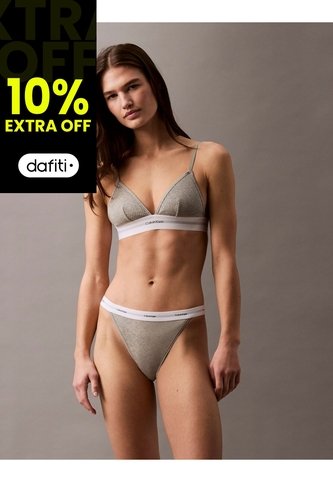Bralette Multicolor Triangular De Canalé - Cotton Modal Stretch Calvin Klein Calvin Klein