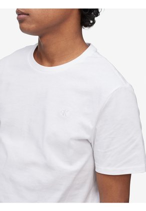 Camiseta Manga Corta Smooth Algodón Solid Blanco Calvin Klein