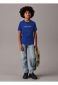 Camiseta Azul Con Logo Infantil Calvin Klein de Calvin Klein