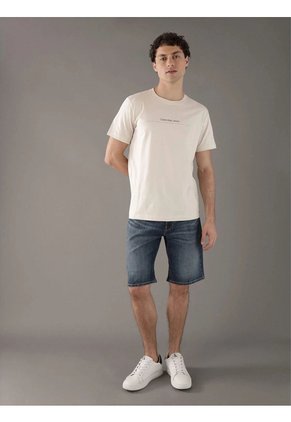Camiseta Blanca Con Logo Pequeño Calvin Klein
